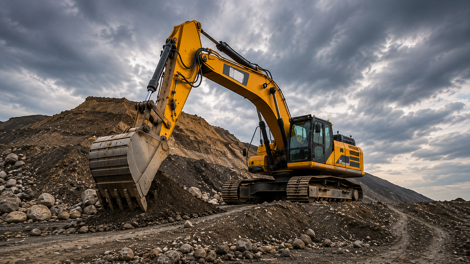 Excavator background